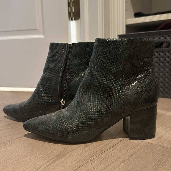 Marc Fisher Snakeskin Booties - Picture 8 of 9